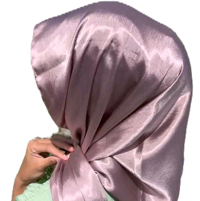 Pashmina Silk Lilac Wanita Muslim Hijab