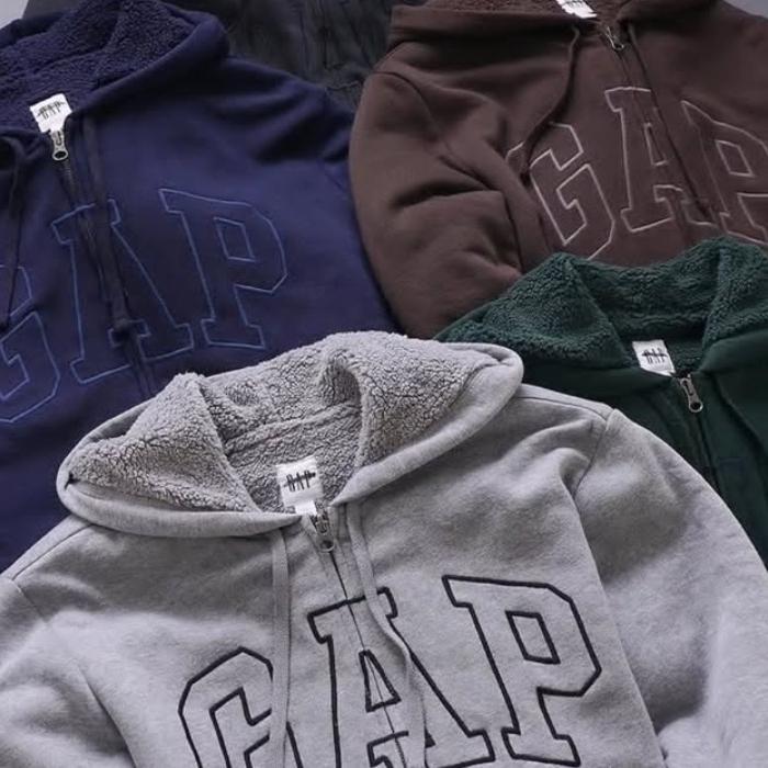 GAP SWEATER SHERPA ZIPER ORIGINAL