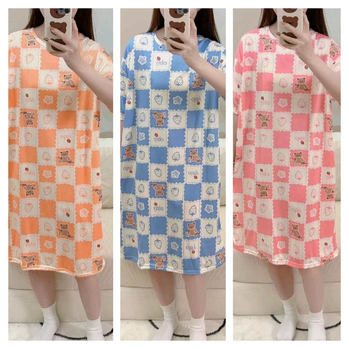 daster import  ld -+110cm Cantik Wanita Nyaman Santai Pendek
