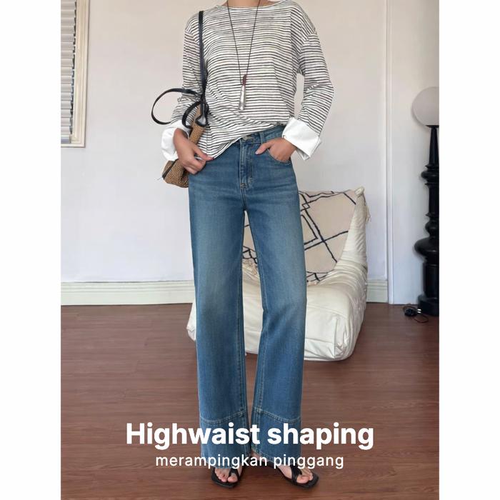 Mystic Duo-Celana Jeans Cropped Highwaist 9/10-93310018