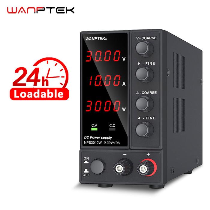 Adjustable DC Power Supply 30V 10A LED Lab Power Supply 60V 5A