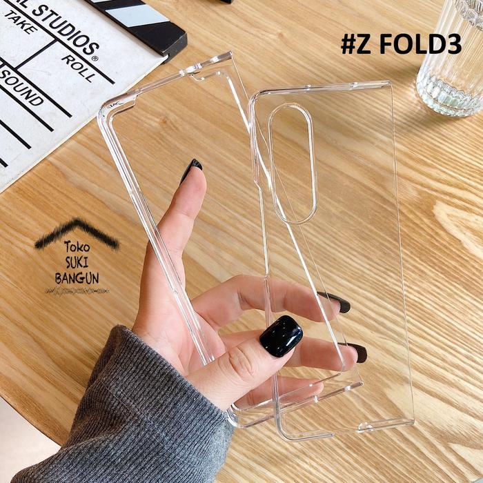 Case untuk Samsung Galaxy Z Flip3 Flip 3 & Z Fold3 Fold 3 Transparent Hard