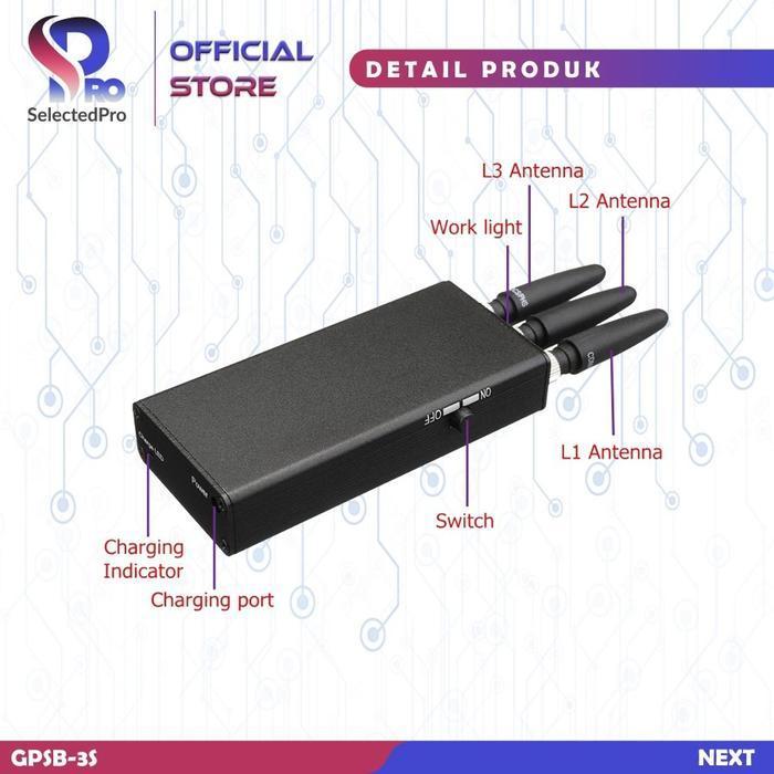 Signal Shield 3 Saluran Antena Genggam Portabel Perlindungan Privasi Sistem Keamanan Pencegah Monito