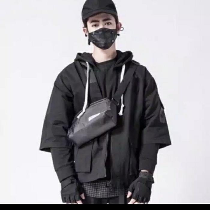 Kimono Invine Front Pocket Techwear Hypebeast Pria Outer Tbk
