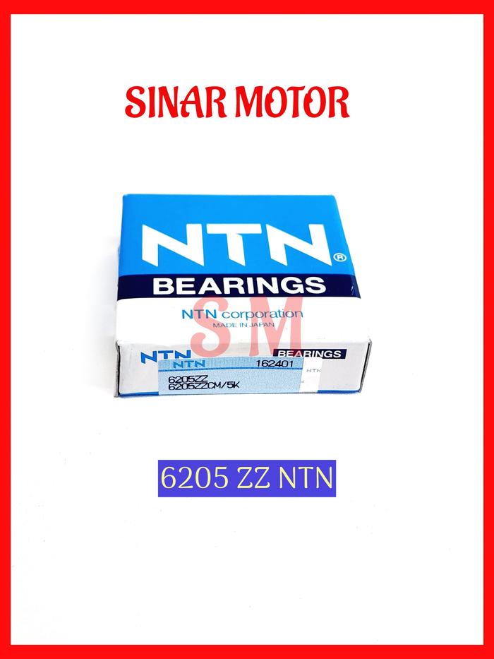BALL BEARING 6205ZZ NTN 6205 ZZ TUTUP BESI
