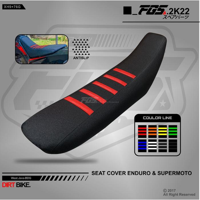 SARUNG JOK TRAIL UNIVERSAL SARUNG JOK KLX GTX CRF SEAT COVER MOTOR KLX BF DTRACKER KULIT JOK CRF