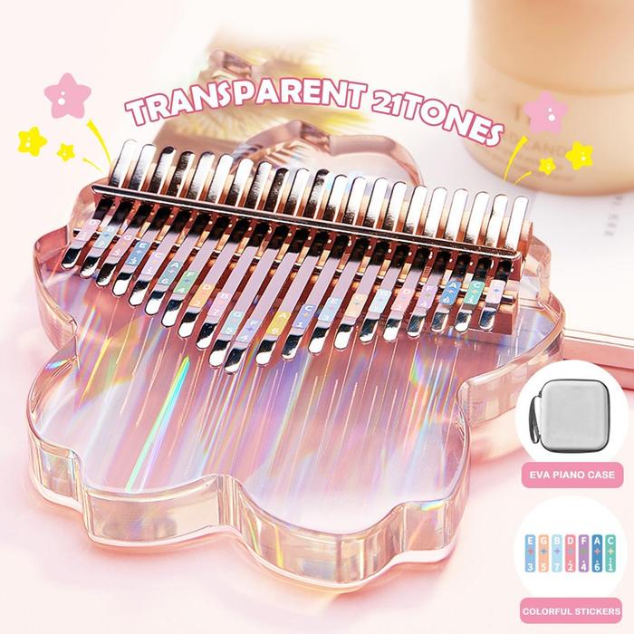 17/21 Keys Kalimba Transparent Acrylic Thumb Piano Kalimba