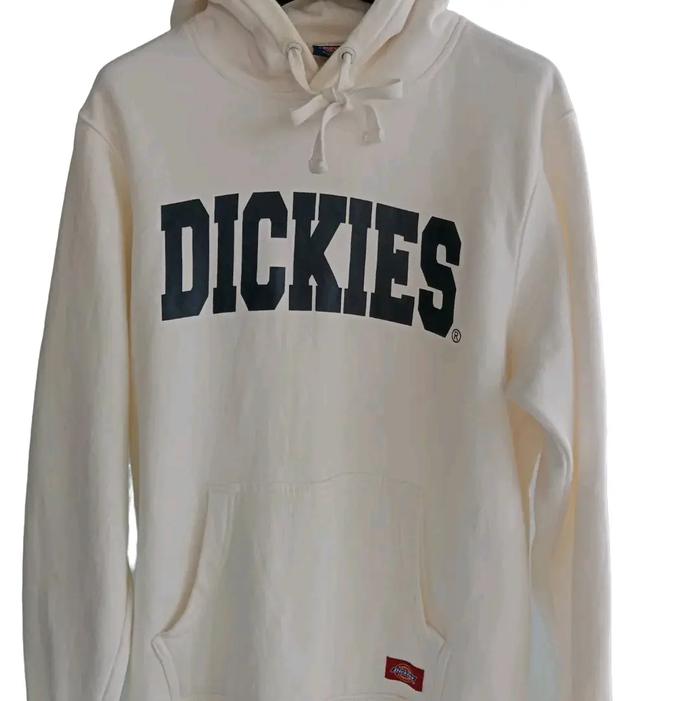 Hoodie dickies pria Baju Dewasa Panjang Putih Katun Atasan Remaja Cowok Sweater Distro Keren