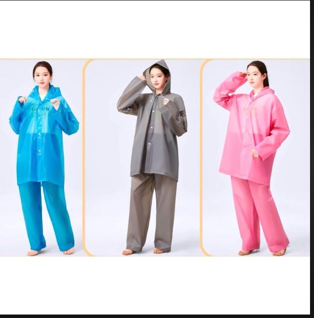 KemasanYA JAS HUJAN EVA BAJU DAN CELANA JAS HUJAN TEBAL EKONOMIS BAJU DAN CELANA MANTEL JAS HUJAN SE