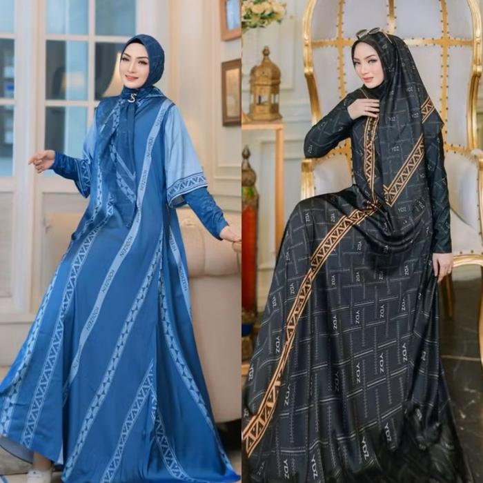 Gamis Syari Hijab Tantrum Dress Yodizein  Mewah Motif