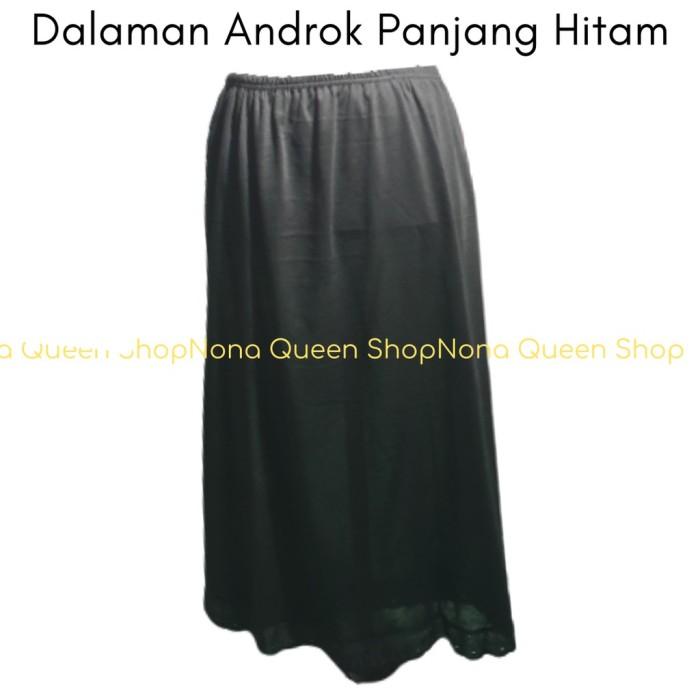 Androk / Under rok / Daleman rok muslim panjang Hitam(',')