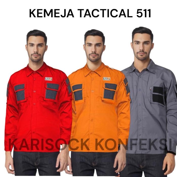kemeja tactical 511 tangan panjang / baju kemeja tactical lapangan PDL outdoor kemeja pria wanita V-