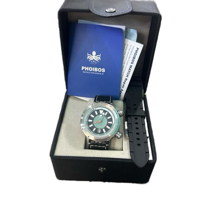Phoibos Jam Tangan Pria Model Tahan Air dengan Tali Karet diving
