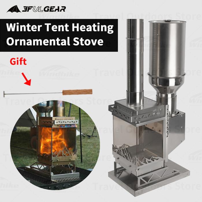 3F UL GEAR Winter Pellet Fuel Heating Stove Multifunctional