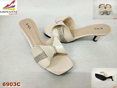6903C CREAM GIOVANNI SENDAL HEELS WANITA