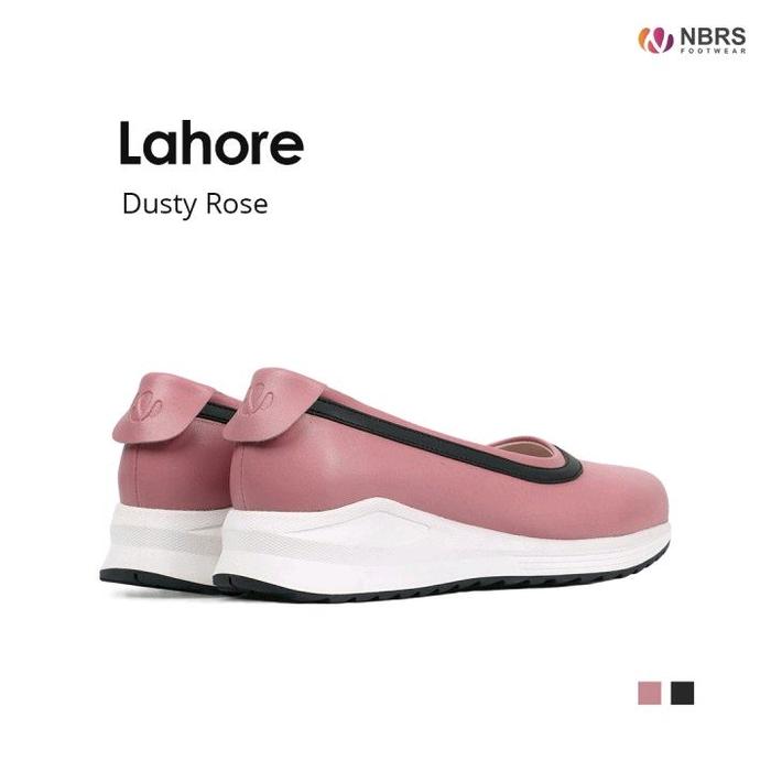 Nibras Sepatu Slip On Lahore Dusty Rose NBRS Footwear Qatar Teplek Flat Shoes Casual Wanita Sneakers