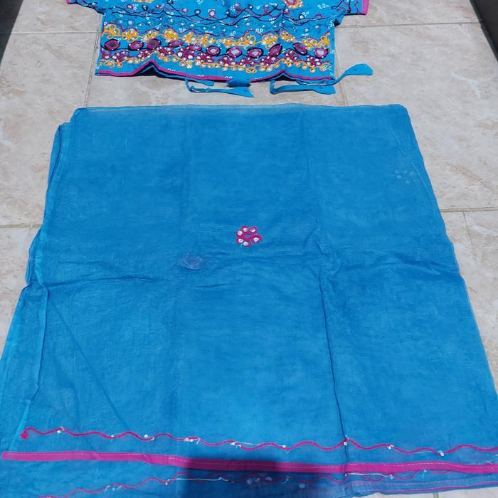 Baju Lehengga india wanita ori sisa warna biru - Biru