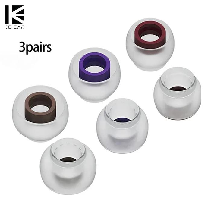 TRI Clarion Silicone Earphone Eartips 3 Pairs for S/M/L Size