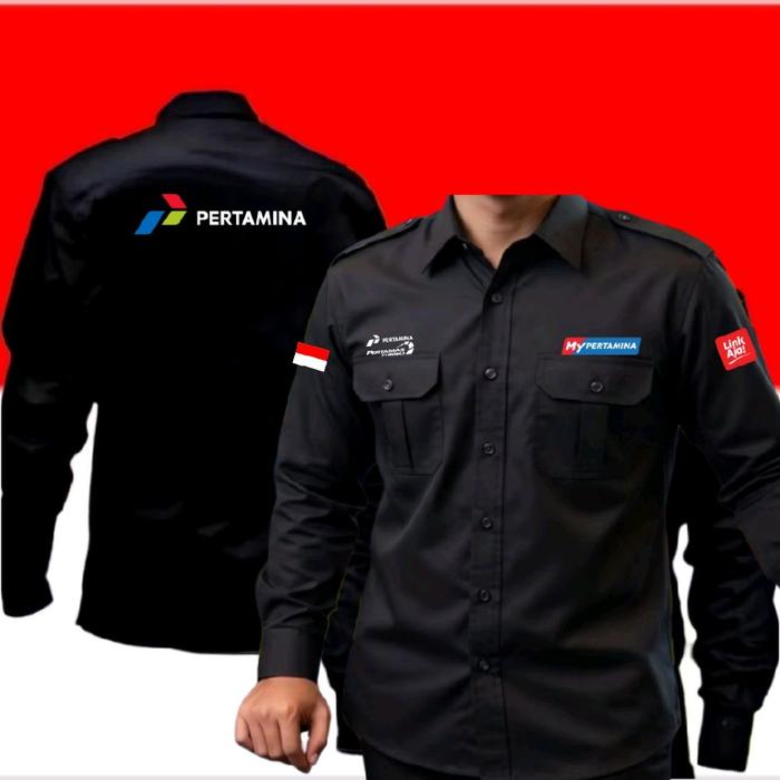 kemeja Pertamax turbo baju Pertamax turbo seragam Pertamax turbo Pdl Pertamax turbo kemeja kerja Per