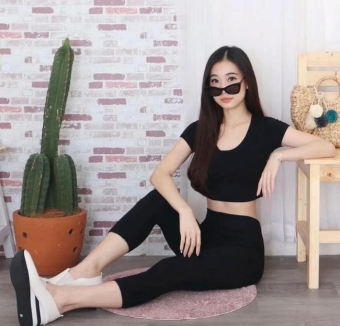KR Celana Legging 7/8 Kaos Rayon Ukuran Standar Bahan Adem, Tebal, Nyaman untuk Olahraga / Santai -