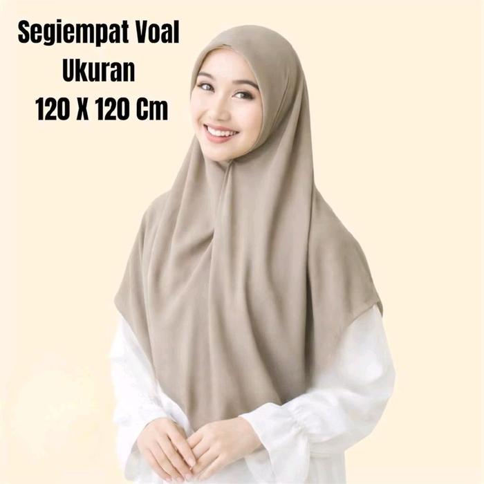 UMAMA dan Paris Segiempat Voal Premium 120x120 Cm untuk Hijabers