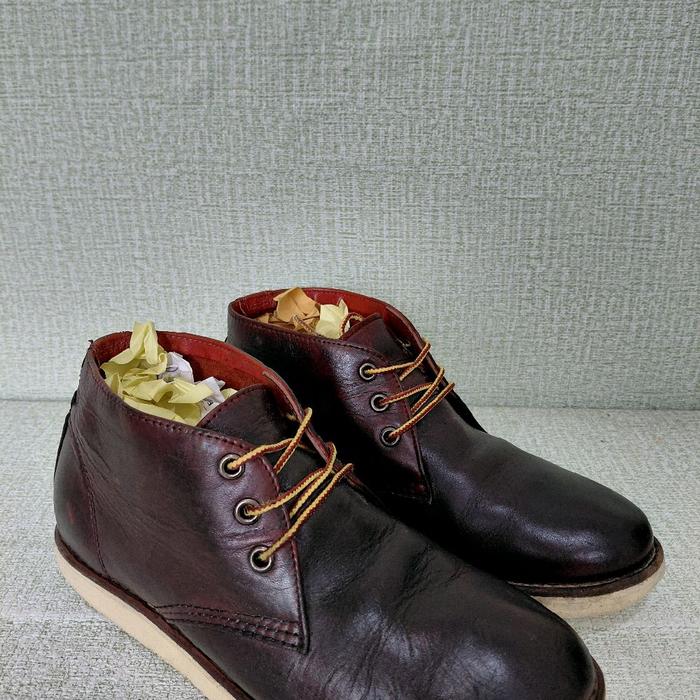Hawkins chukka boot coklat tapak putih size 39 insole 24.5 cm