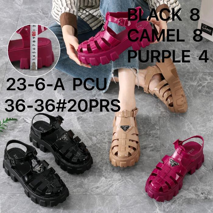 Sepatu Sandal Wedges Wanita Casual Youth Balance 23-6