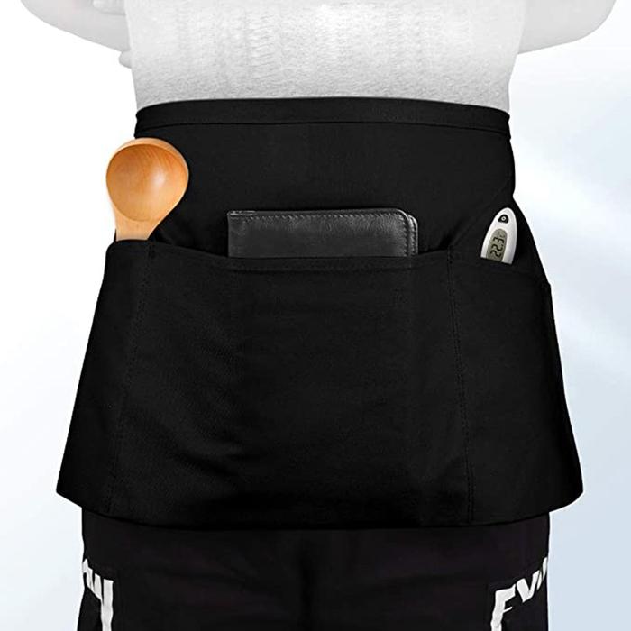 3 Kantong Celemek Waiters / Celemek Setengah Badan / Celemek Halfbody / Celemek Sepinggang / Apron