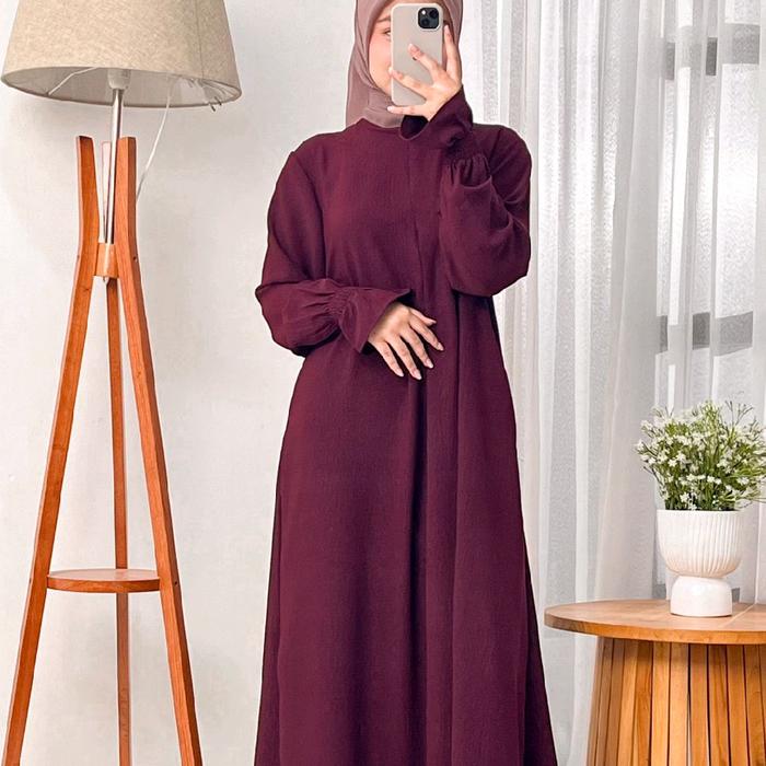 Aluna Dress by azhar gallery gamis crinkle