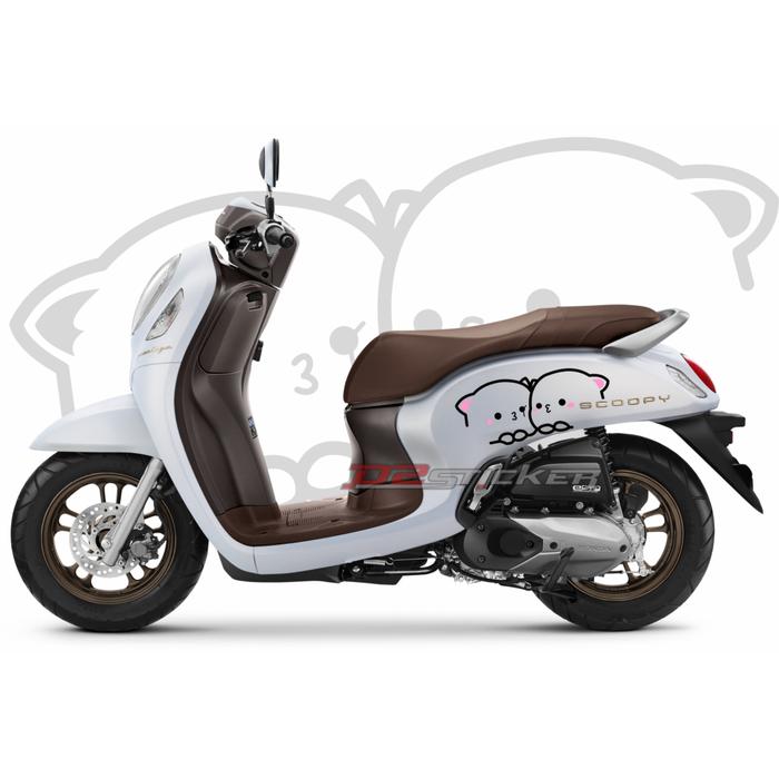 Stiker Sicker Scoopy Kucing Lucu