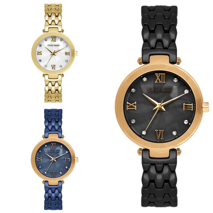 Christ Verra Wanita 71609L Stainless Mewah Jam tangan fashion original