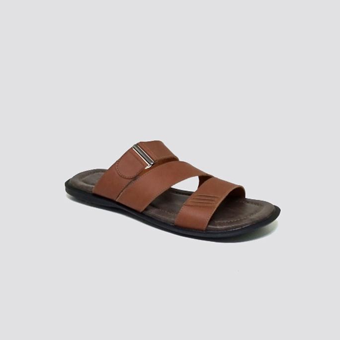 Sandal Kulit Garut Pria Ukuran Jumbo Besar | No 44 45 46 47 48 | Sendal Slide Big Size Casual Bapak 