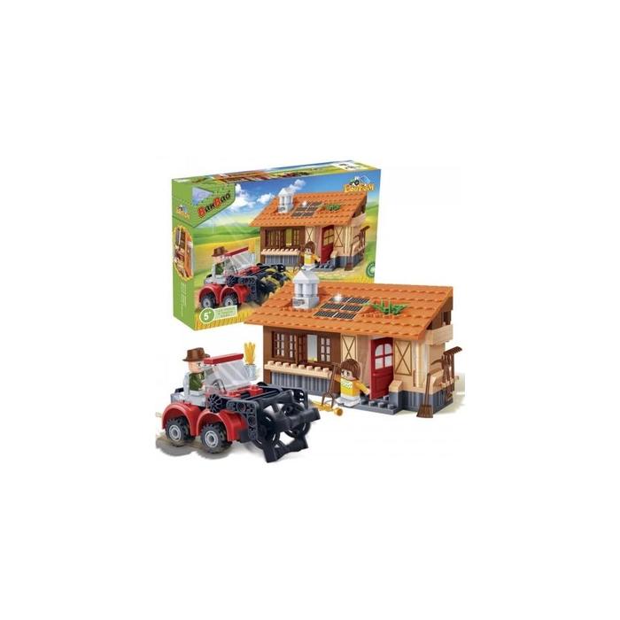 Banbao EcoFarm Harvester Tractor Building Kit (162 Piece) Mainan Balok Anak