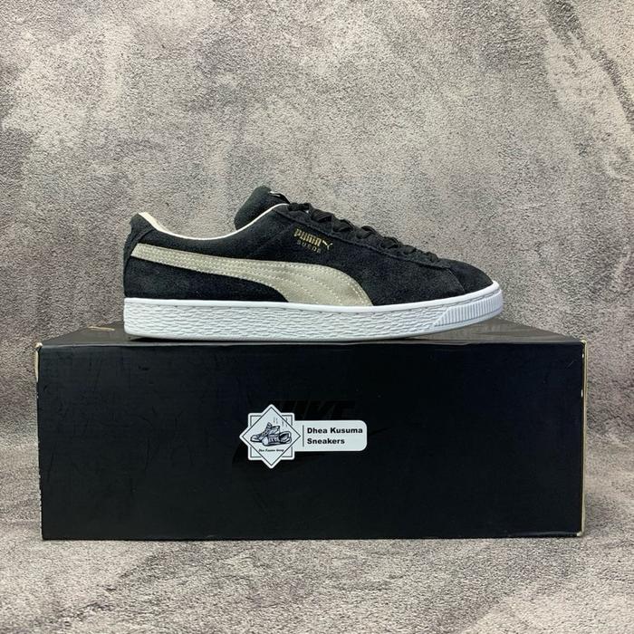 Sepatu Second Casual Puma Suede Classic 'Eco Black White' Size 38 Insole 24 CM Original Guarantee 10
