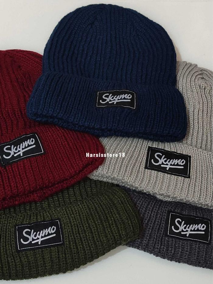 Beanie hat Kupluk Distro Rajut Skymo / kupluk skymo