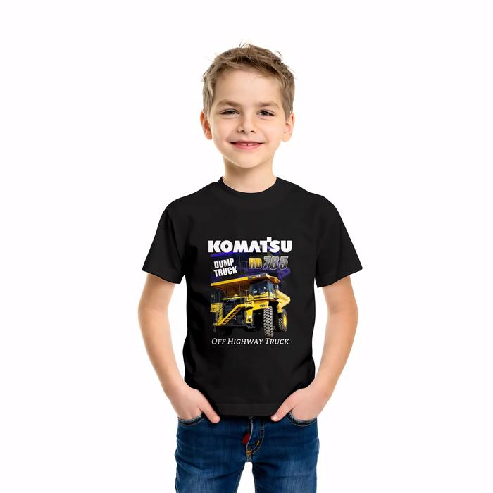 Kaos Baju Anak Komatsu HD785-7 Dump Truck Operator Alat Berat Kaos Distro