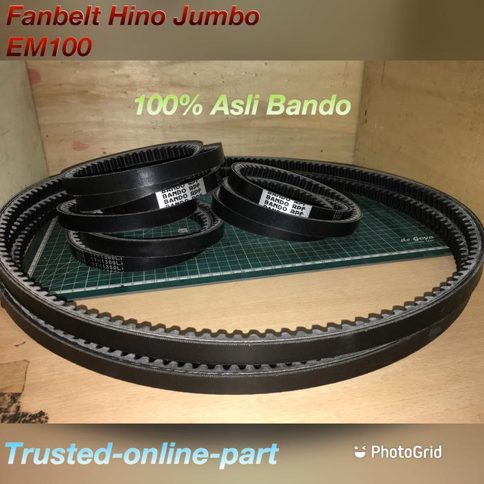 Fanbelt Hino Jumbo EM100 100% Bando KI1