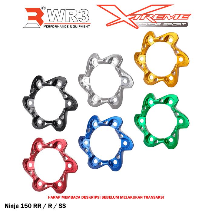 Cover Sprocket Flange Gear Belakang WR3 ZX25R Ninja 250 150 RR R SS ZX636 Z900 Z800 ER6 / CBR 250RR 