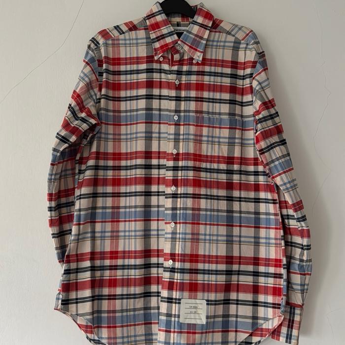 Thom Browne  Plaid Flannel Shirt ori