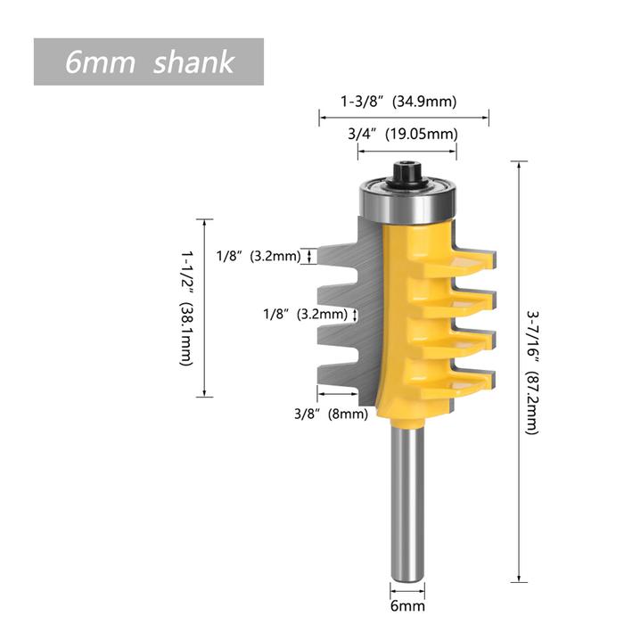 1 Pcs Router Bit Carbon Steel MDF Particle Board Router Bit