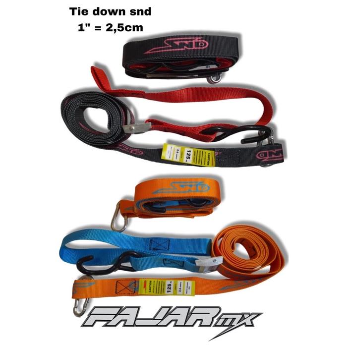 TIE DOWN SND KECIL LEBAR 2,5CM COCOK UNTUK MOTOR KECIL