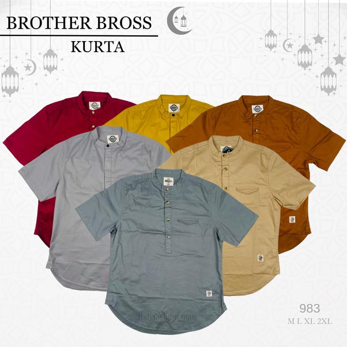 BROTHER BROSS Kurta Pendek Katun Pria 983