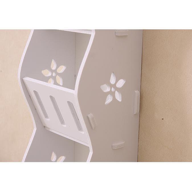 RAK Dinding 3 SUSUN Gantung RAK KOSMETIK SHABBY VINTAGE, rak hp remote