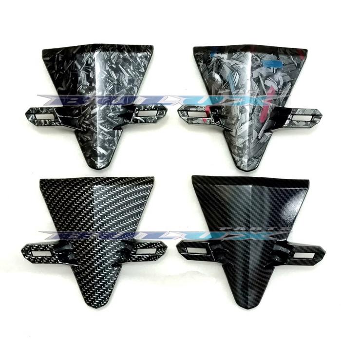 COVER FRONT TOP DASI TAMENG BODI DUDUKAN PLAT NOMOR NOPOL DEPAN CARBON FORGED WTP BEAT POP/STREET/ES