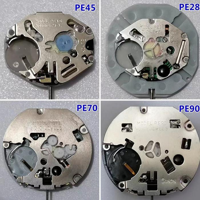 Grosir Ecer - Mesin Jam Tangan PE10 PE25 PE28 PE45 PE46 PE47 PE48 PE70 PE80 PE90 Watch