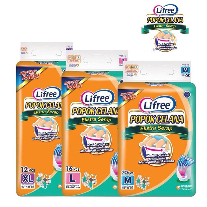 POPOK DEWASA LIFREE PEREKAT L16 XL14 XL13/ LIFREE PANTS L16 XL6 CELANA
