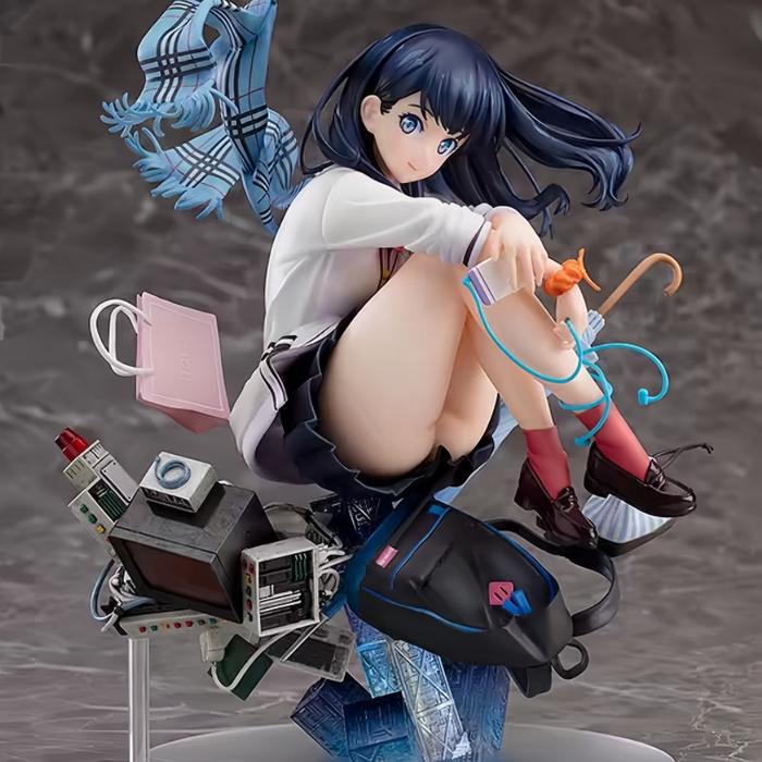 Hot 18cm Ssss Gridman Anime Figure Takarada Rikka Statue Pvc Gk Statue Figurine Model Doll Collectio