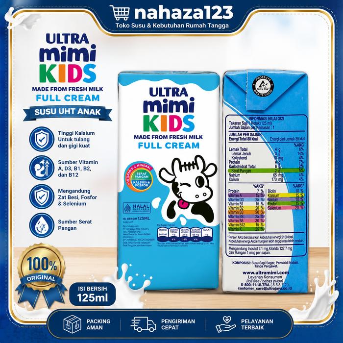 Ultra Milk Susu UHT Full Cream 125ml