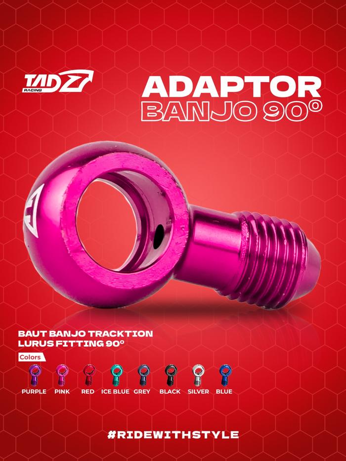 BAUT BANJO TRACKTION LURUS FITTING 90 DERAJAT
