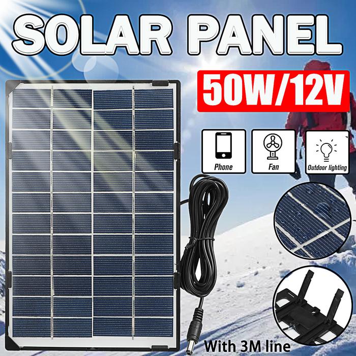 50W Solar Panel For Solar Light Outdoor Refletor led Solar Spotlights